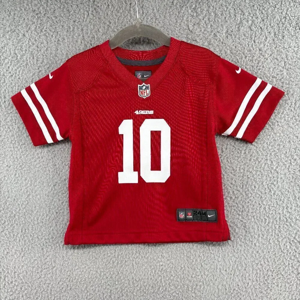 Nike San Francisco 49ers #10 Garoppolo Infant Jersey Red – Size 24M | NFL
